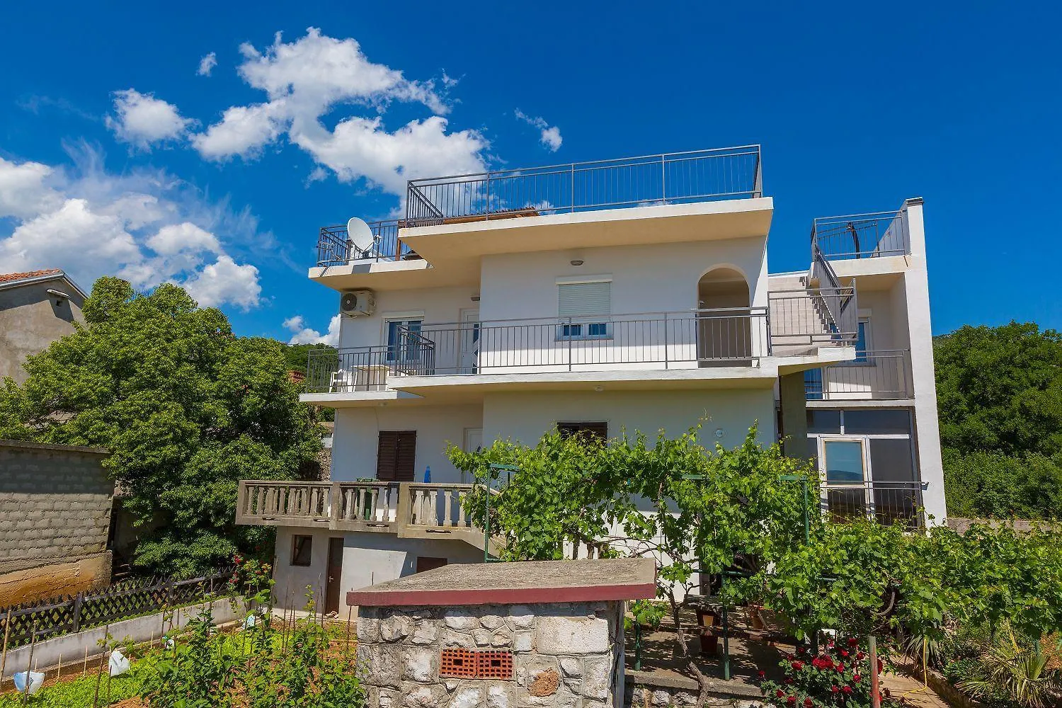 Beeindruckendes Apartment Mit Grosser Dachterrasse, Whirlpool, Meerblick, Grill, Aussendusche Crikvenica Croatia